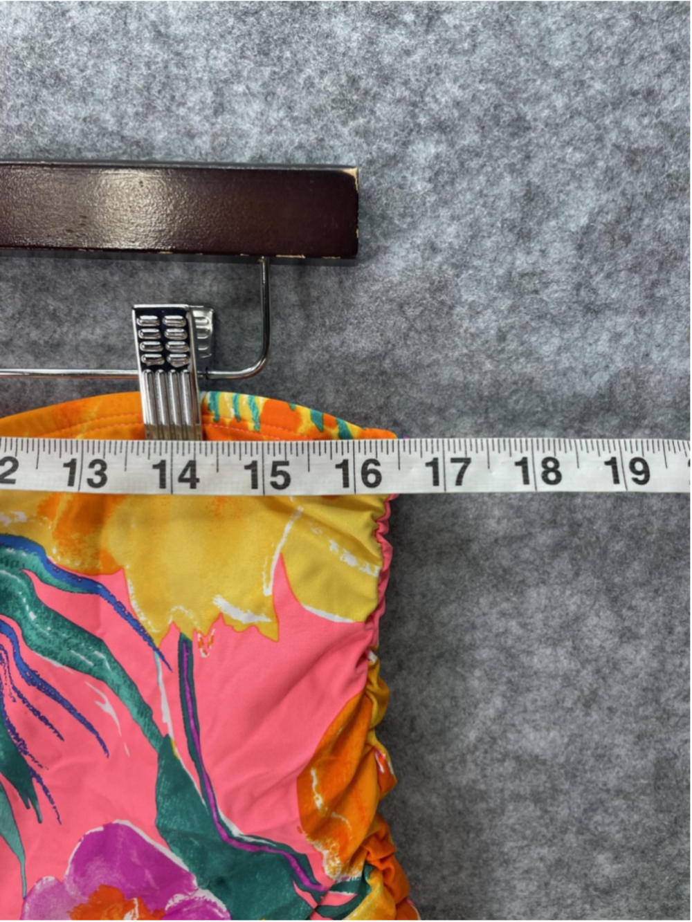 La Blanca Swim Skirt Womens 14 Pink Floral Ruffle Built In Brief Tropical Print - Picture 5 of 11
